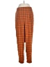 Mine Plaid Orange Casual Pants Size M - photo 1