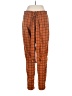 Mine Plaid Orange Casual Pants Size M - photo 2
