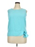 Talbots 100% Polyester Teal Sleeveless Blouse Size 18 - photo 1