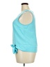 Talbots 100% Polyester Teal Sleeveless Blouse Size 18 - photo 5