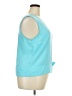 Talbots 100% Polyester Teal Sleeveless Blouse Size 18 - photo 4