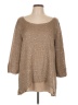 Simply Noelle Metallic Tan Pullover Sweater Size Lg - XL - photo 1