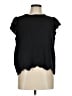 Adrianna Papell 100% Polyester Black Short Sleeve Top Size M - photo 1