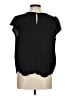 Adrianna Papell 100% Polyester Black Short Sleeve Top Size M - photo 2