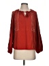 Garnet Hill Red 3/4 Sleeve Blouse Size XS - photo 1