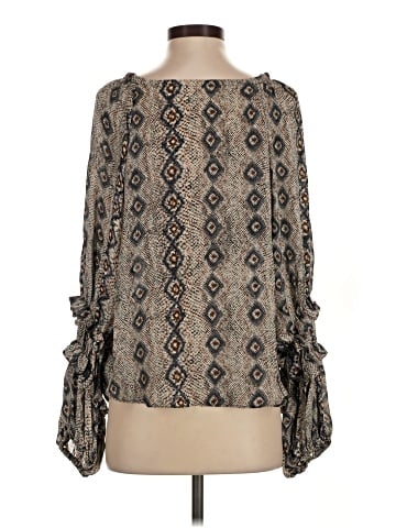 Parker 3/4 Sleeve Silk Top (view 2)