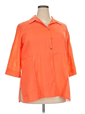 Avenue 3/4 Sleeve Button-Down Shirt (view 1)