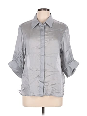 Naked Zebra 3/4 Sleeve Button-Down Shirt (view 1)