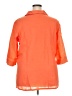Avenue 100% Linen Orange 3/4 Sleeve Button-Down Shirt Size 18 Plus - photo 2