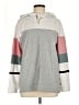 T by Talbots Color Block Gray Pullover Hoodie Size M - photo 1