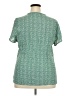 Boden 100% Viscose Green Short Sleeve Blouse Size 20 - 22 - photo 2