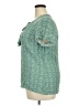 Boden 100% Viscose Green Short Sleeve Blouse Size 20 - 22 - photo 5