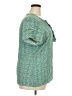 Boden 100% Viscose Green Short Sleeve Blouse Size 20 - 22 - photo 4