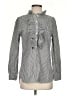 J.Crew 100% Cotton Stripes Gray Long Sleeve Blouse Size XS - photo 1