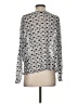 Charlie 100% Polyester Silver Long Sleeve Blouse Size XS - photo 2