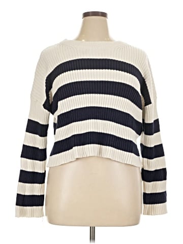 Pink Rose Pullover Sweater (view 1)
