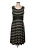 Perceptions Chevron-herringbone Brown Casual Dress Size L - photo 1