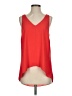 Veronica M. 100% Polyester Red Sleeveless Top Size S - photo 1
