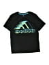 Adidas 100% Polyester Black Active T-Shirt Size 8 - photo 1