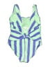 Fabletics Stripes Blue One Piece Swimsuit Size XXL - photo 2