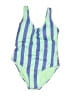 Fabletics Stripes Blue One Piece Swimsuit Size XXL - photo 1