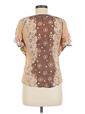 Language Short Sleeve Blouse (view 2)