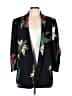 Chico's 100% Polyester Tropical Black Blazer Size Lg (2) - photo 1