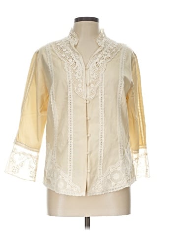 Coldwater Creek 3/4 Sleeve Silk Top (view 1)