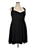 Torrid 100% Polyester Solid Black Cocktail Dress Size 3X Plus (3) - photo 1