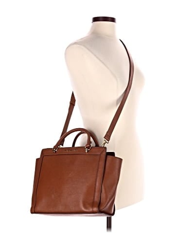 MICHAEL Michael Kors Leather Satchel (view 2)