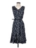 Talbots Polka Dots Blue Casual Dress Size 4 Petite - photo 1