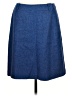 Talbots Chevron-herringbone Blue Denim Skirt Size 10 - photo 1