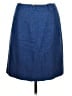 Talbots Chevron-herringbone Blue Denim Skirt Size 10 - photo 2