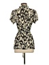Studio 1940 100% Polyester Animal Print Tan Short Sleeve Blouse Size S - photo 2