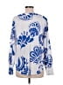Ann Taylor 100% Polyester Blue Kimono Size M - photo 2