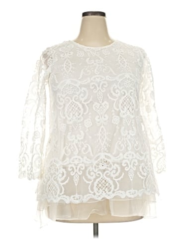 Simply Couture 3/4 Sleeve Blouse (view 1)
