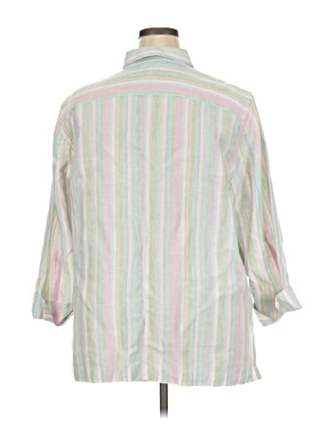 Jones New York Signature 3/4 Sleeve Button-Down Shirt (view 2)