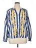 DR2 100% Cotton Blue Long Sleeve Blouse Size XL - photo 1