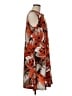 Chico's Print Orange Casual Dress Size M - photo 4
