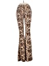 ShoSho Animal Print Brown Casual Pants Size M - photo 1