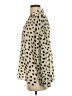 Zara Leopard Print Black Ivory Long Sleeve Polo Size S - photo 5