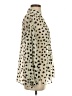 Zara Leopard Print Black Ivory Long Sleeve Polo Size S - photo 4