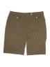 Talbots Chevron-herringbone Brown Khaki Shorts Size 10 - photo 1