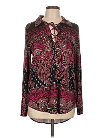 BCBGMAXAZRIA Long Sleeve Blouse (view 1)