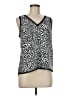 Halogen 100% Polyester Silver Sleeveless Blouse Size M - photo 1