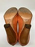Jil Sander 100% Leather Color Block Orange Heels Size EU 38 - photo 4