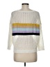 Fate Color Block White Pullover Sweater Size M - photo 2