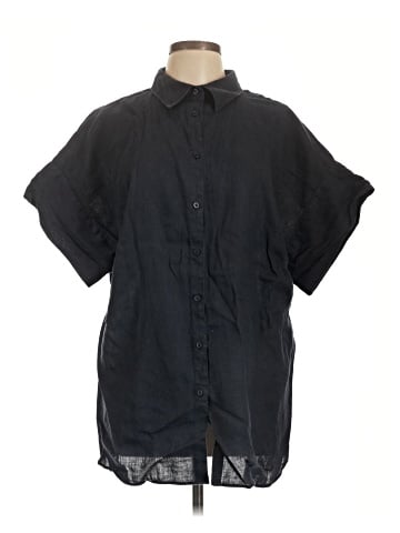 Lauren by Ralph Lauren Short Sleeve Button-Down Shirt (view 1)