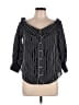 Veronica Beard Stripes Black 3/4 Sleeve Blouse Size 6 - photo 1