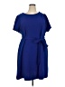 DKNY Solid Blue Casual Dress Size 22 - photo 1